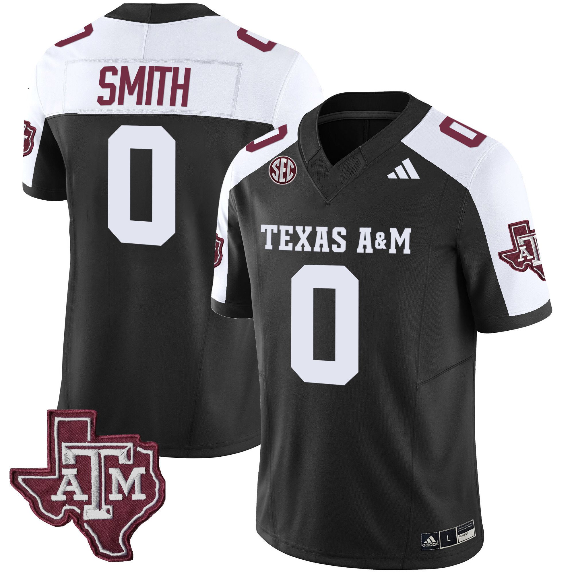 Men Texas A&M Aggies #0 Smith Black 2024 Vapor Limited NCAA Jersey->indianapolis colts->NFL Jersey